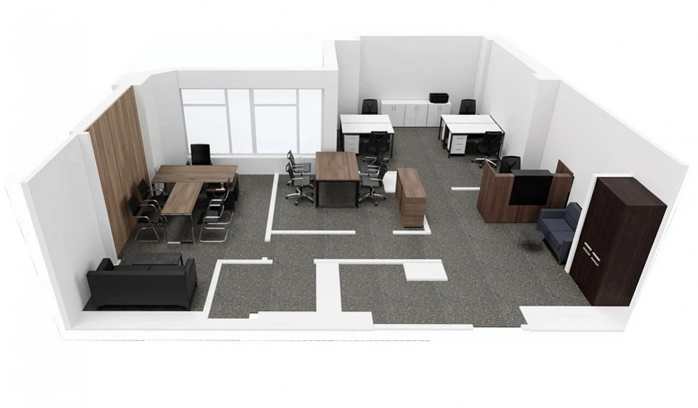 Комплексное оснащение: от ресепшн до кабинета директора